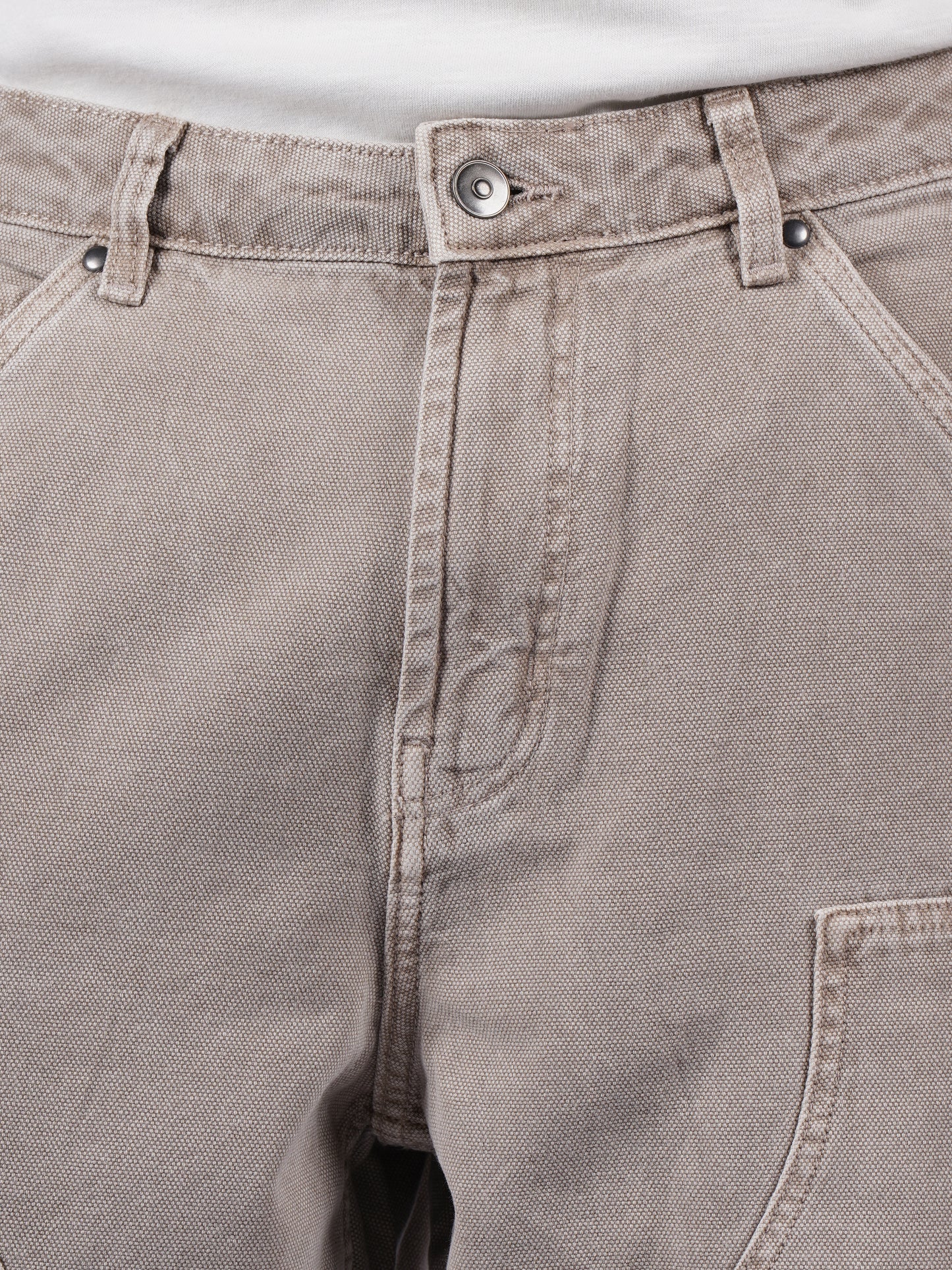 Celio* Men Beige Solid Baggy Fit Cotton Trousers