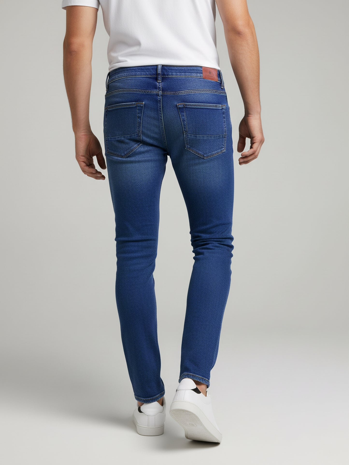 Celio* Men Blue Solid Slim Fit Cotton Jeans