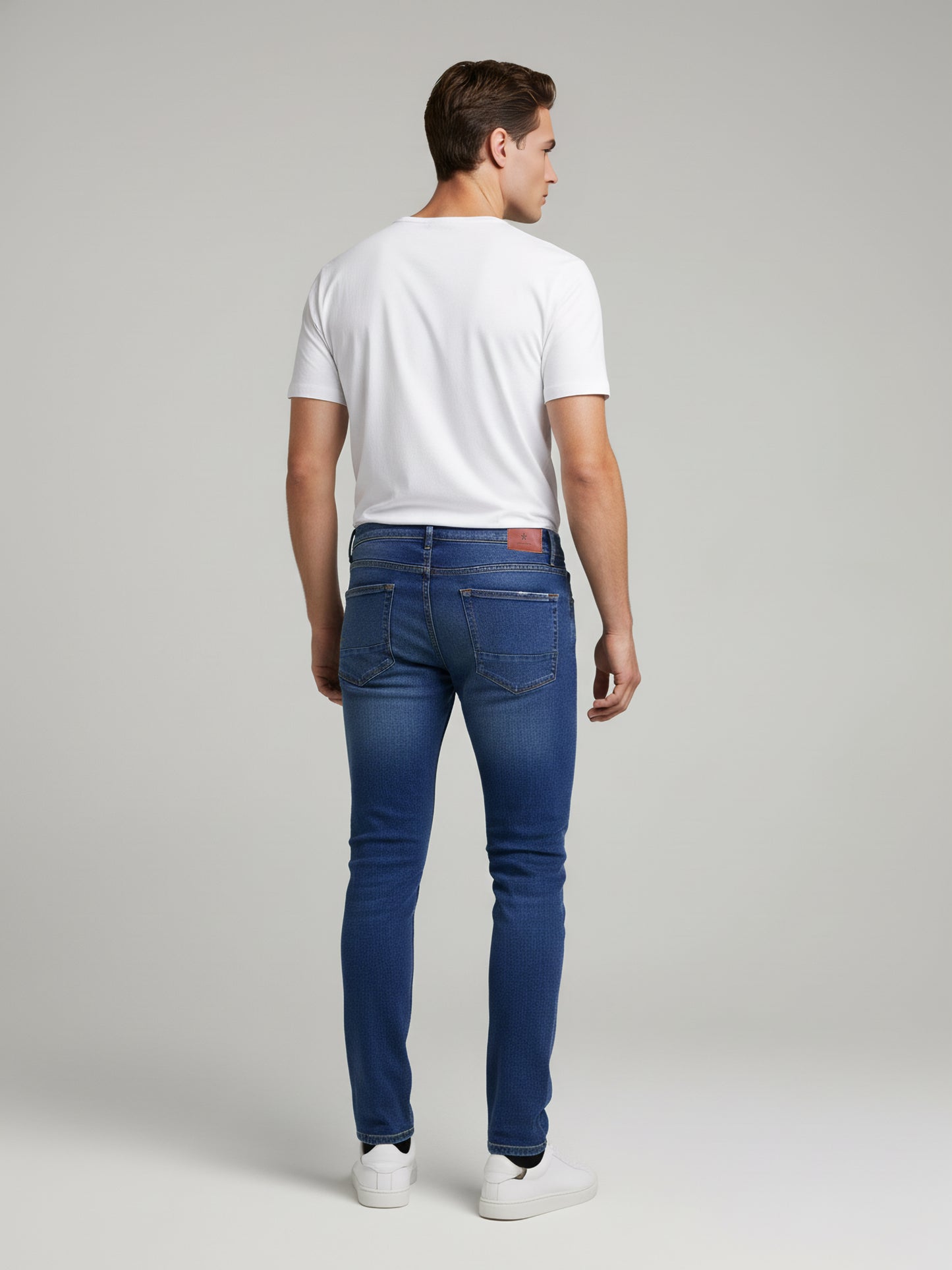 Celio* Men Blue Solid Slim Fit Cotton Jeans