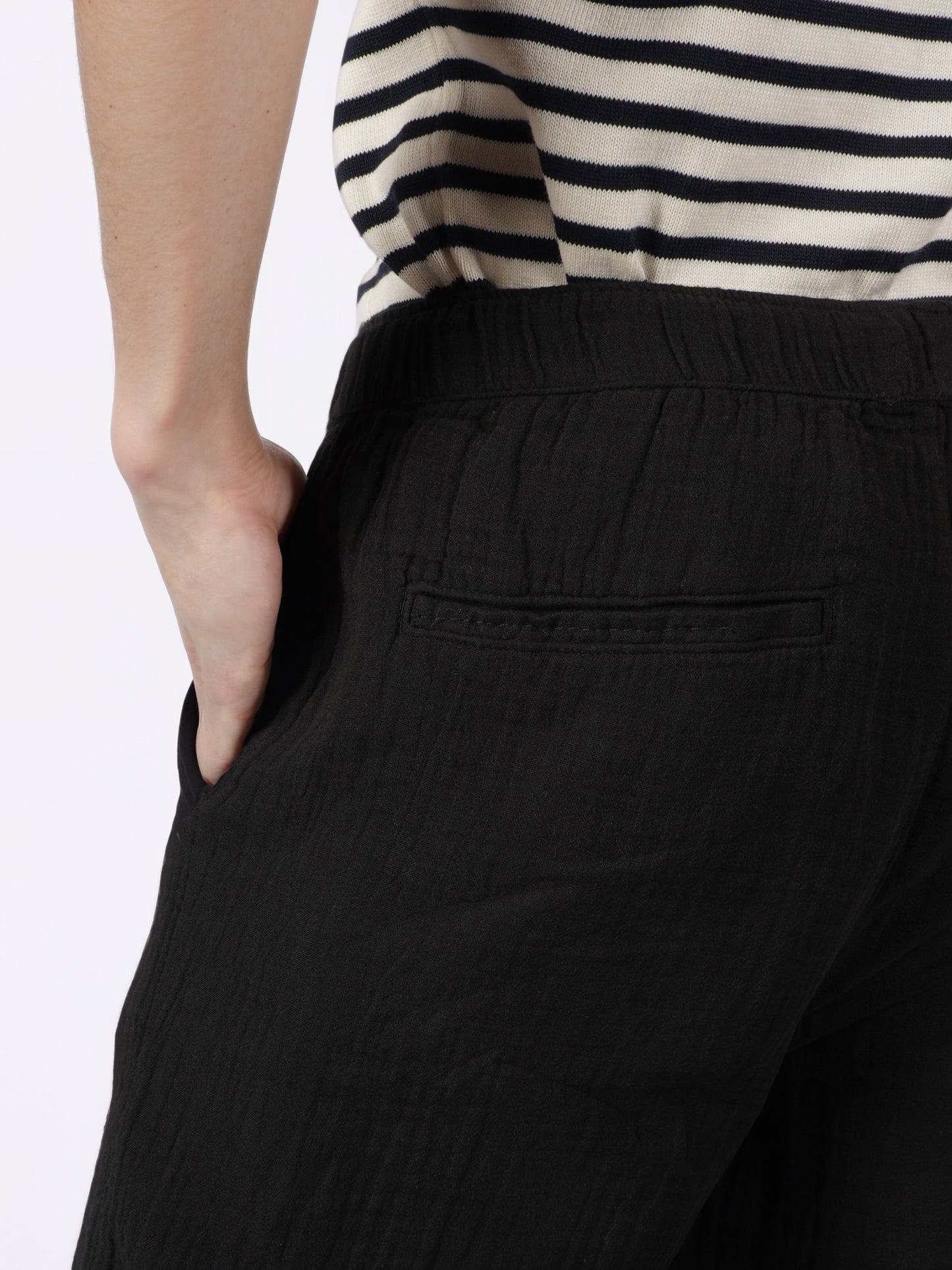 Celio* Men Black Solid Jogger Fit Cotton Trousers