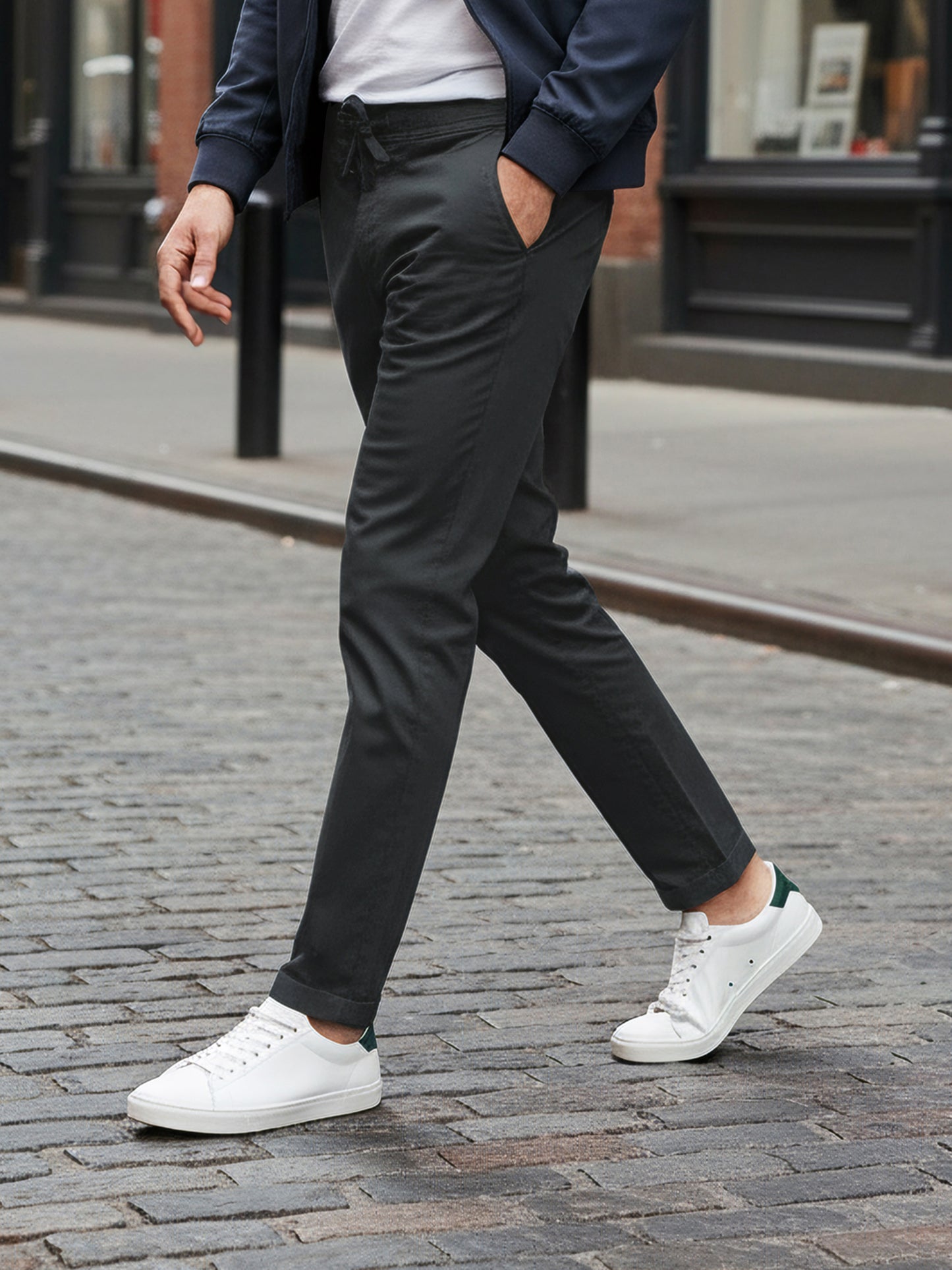 Celio Men Grey Solid Slim Fit Cotton Jeans