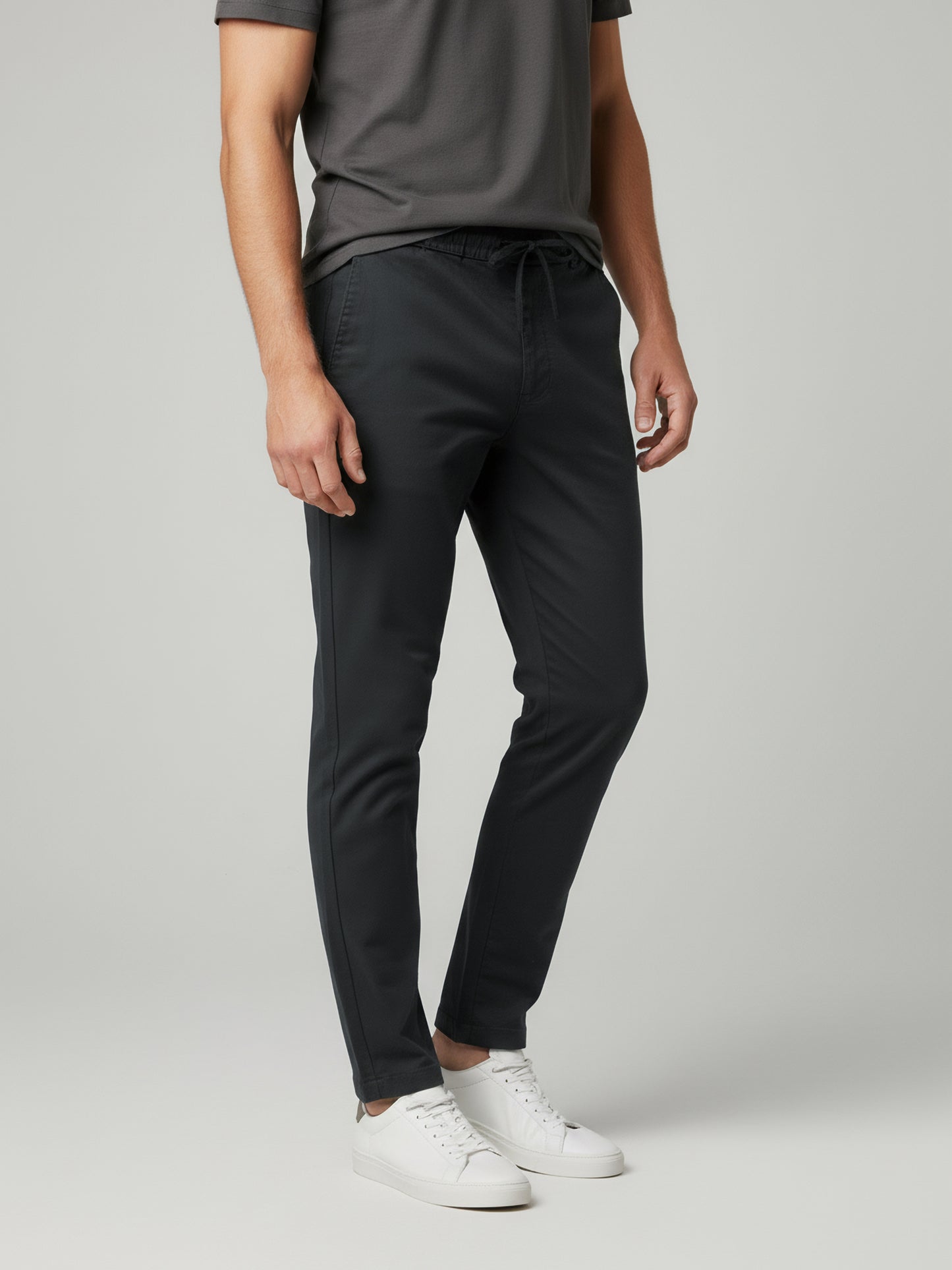 Celio Men Grey Solid Slim Fit Cotton Jeans