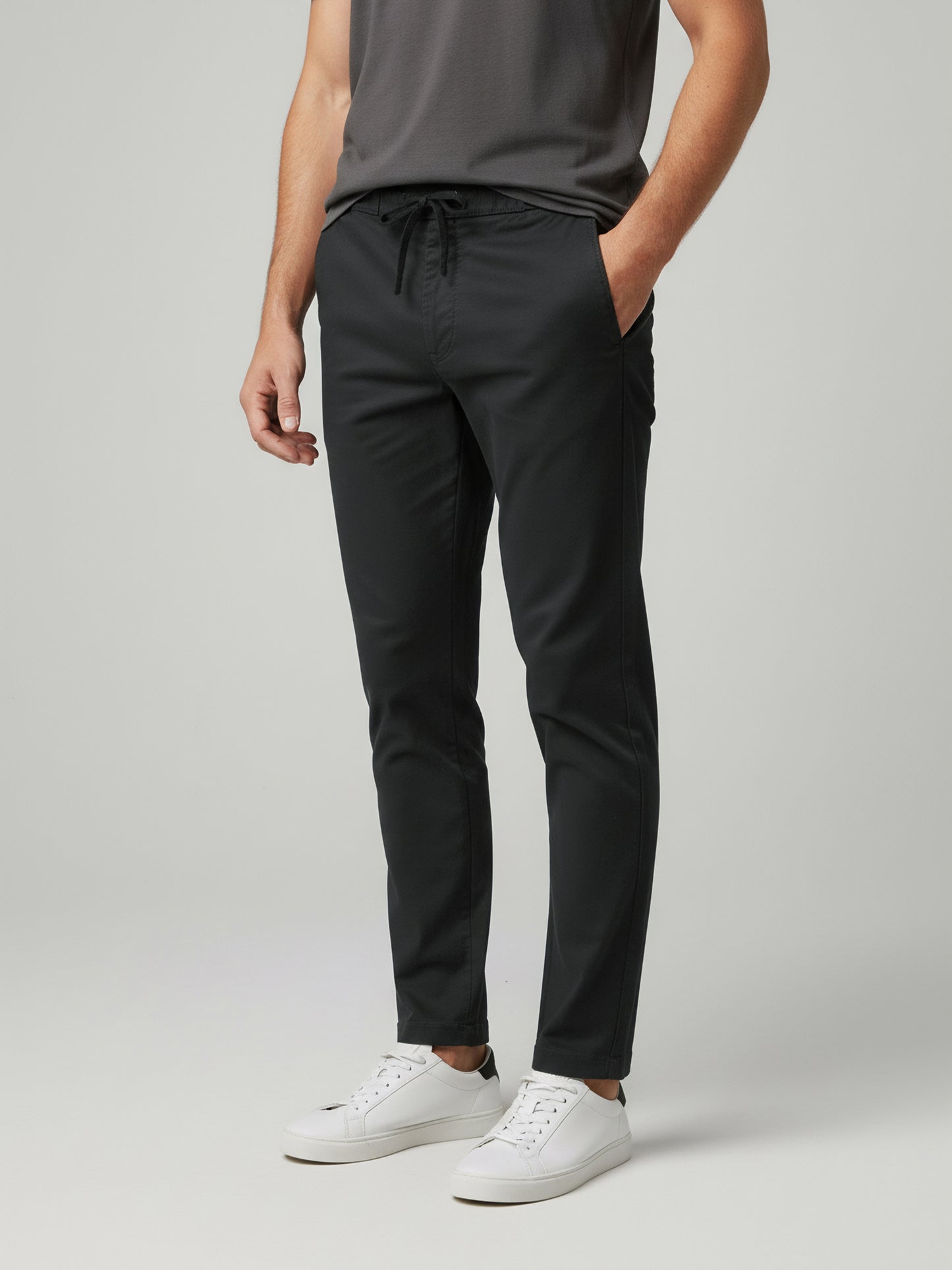 Celio Men Grey Solid Slim Fit Cotton Jeans