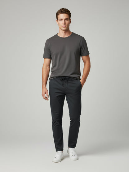 Celio Men Grey Solid Slim Fit Cotton Jeans