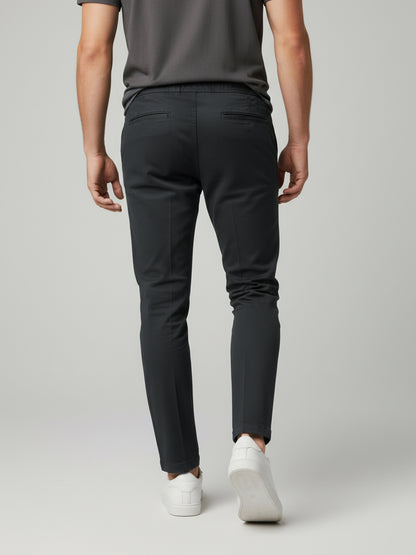 Celio Men Grey Solid Slim Fit Cotton Jeans