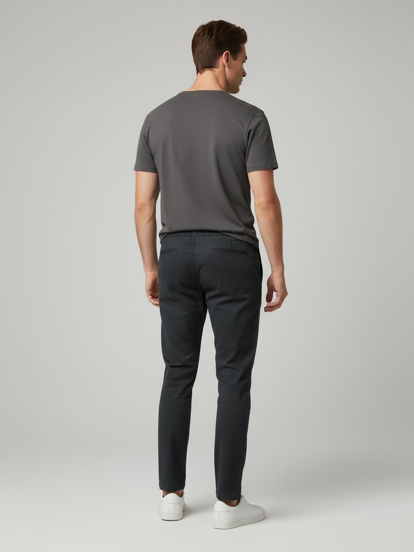 Celio Men Grey Solid Slim Fit Cotton Jeans