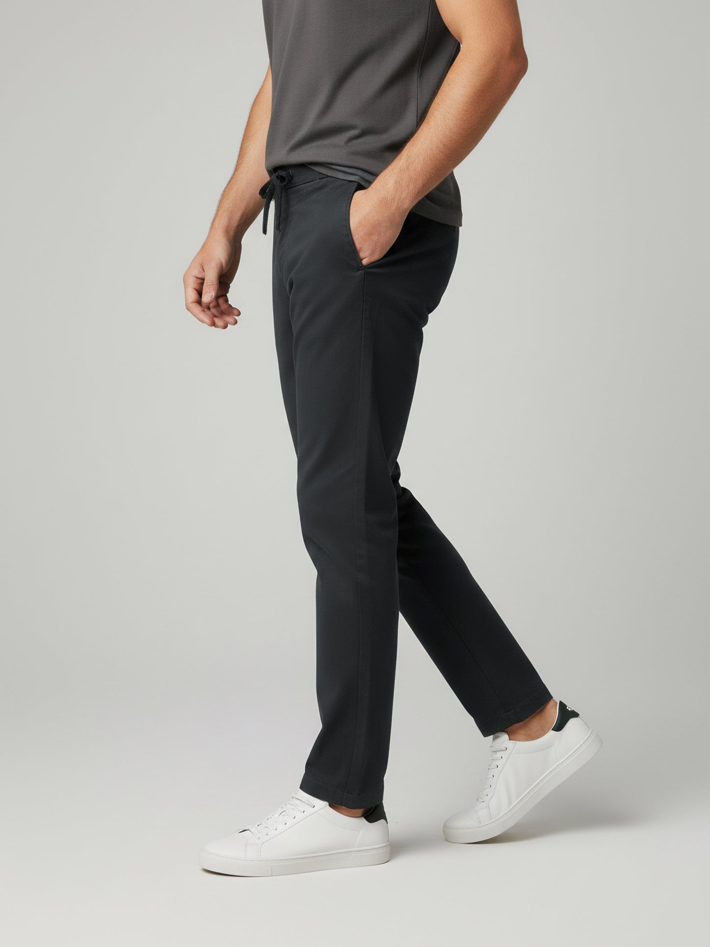 Celio Men Grey Solid Slim Fit Cotton Jeans