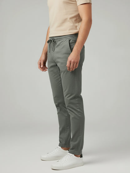 Celio* Men Green Solid Slim Fit Cotton Jeans