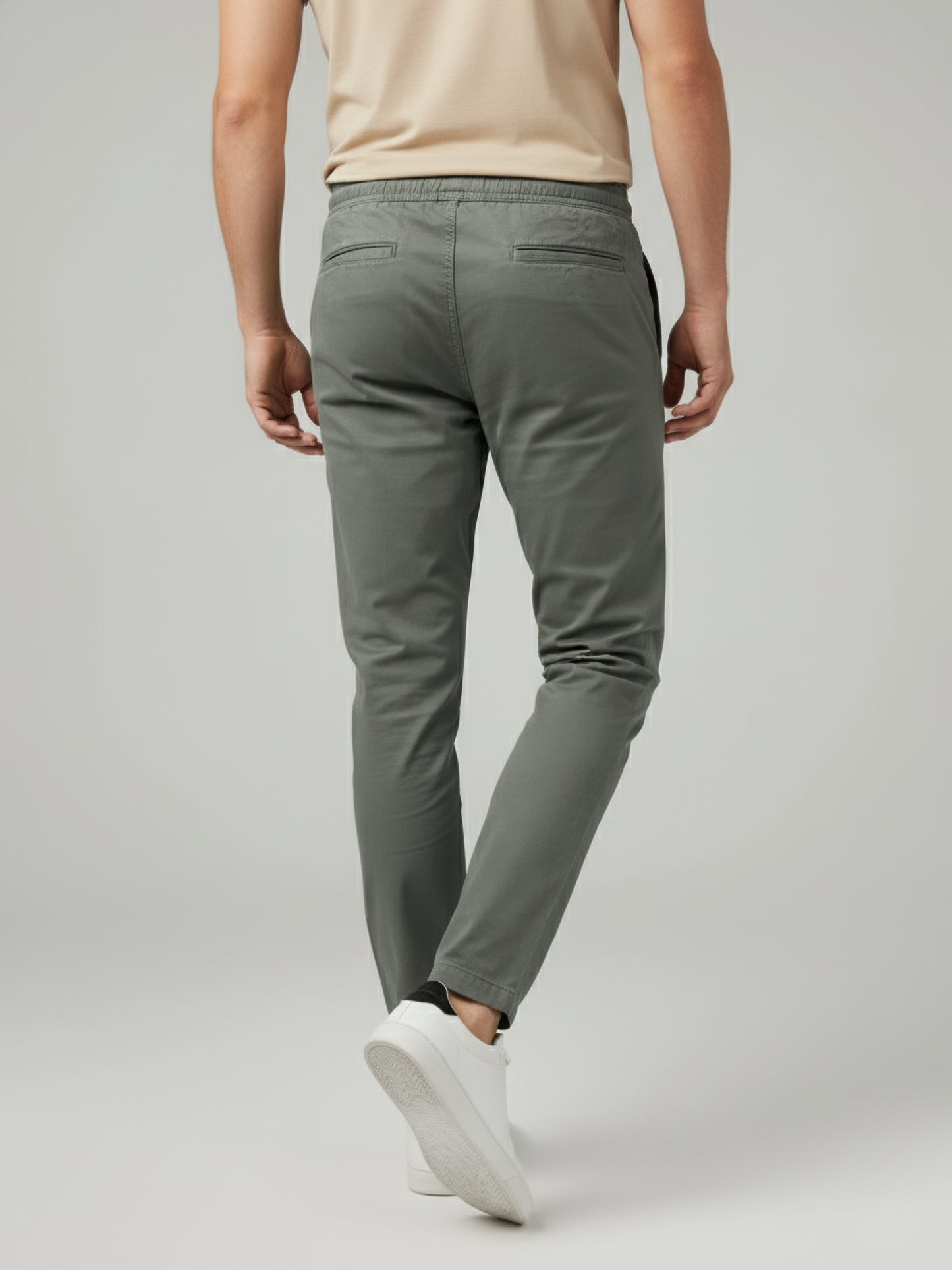 Celio* Men Green Solid Slim Fit Cotton Jeans