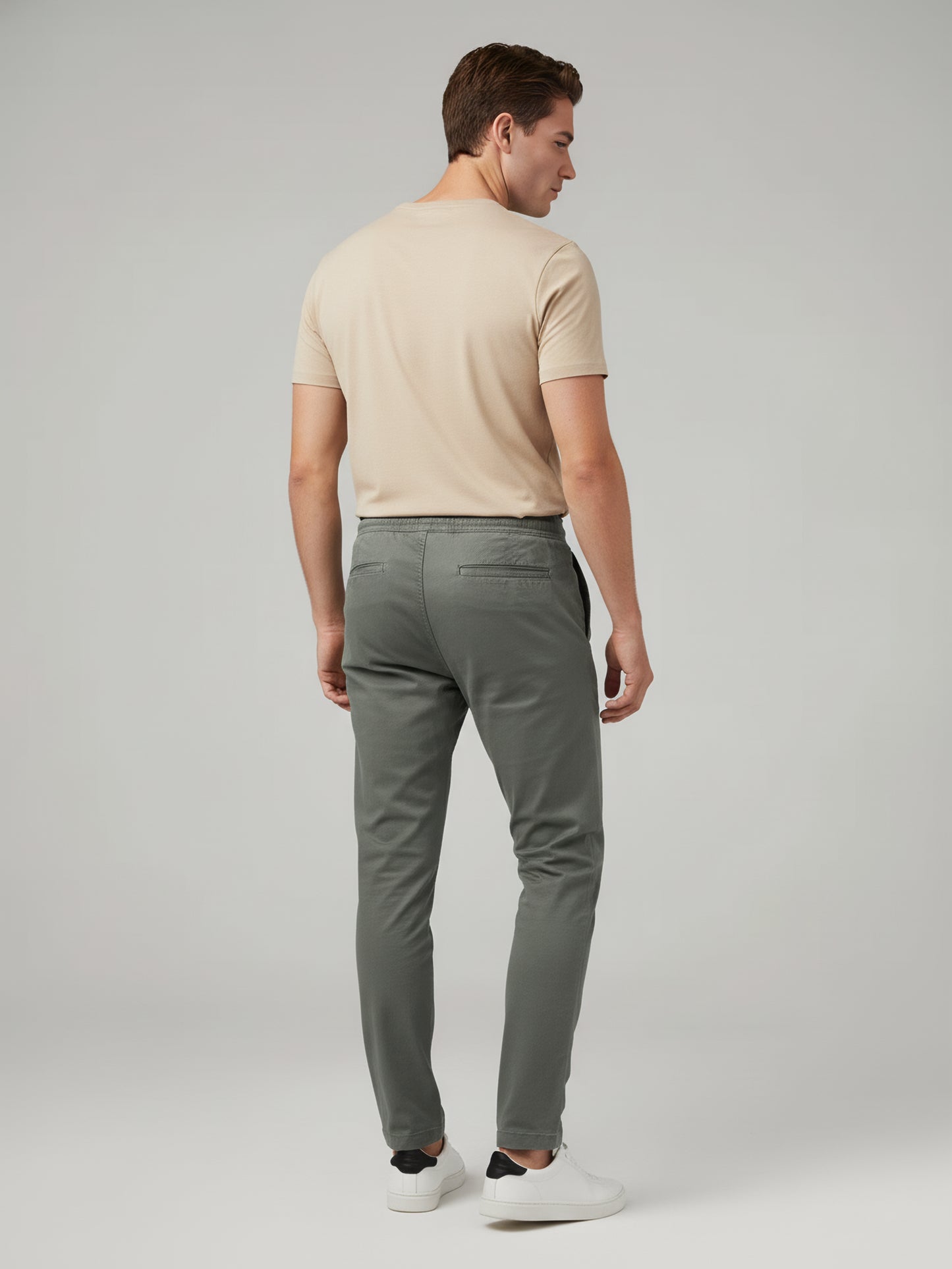 Celio* Men Green Solid Slim Fit Cotton Jeans