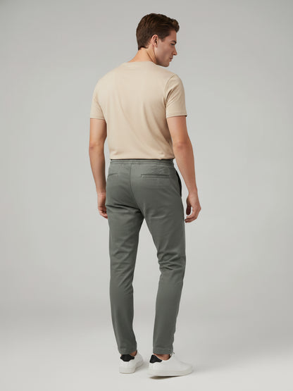 Celio* Men Green Solid Slim Fit Cotton Jeans