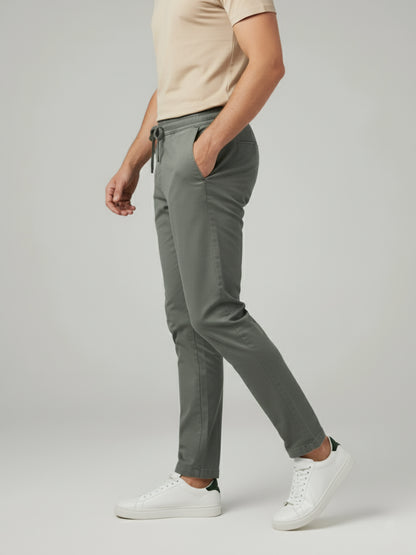 Celio* Men Green Solid Slim Fit Cotton Jeans