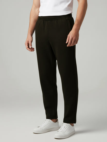 Celio* Men Black Solid Oversize Cotton Trousers