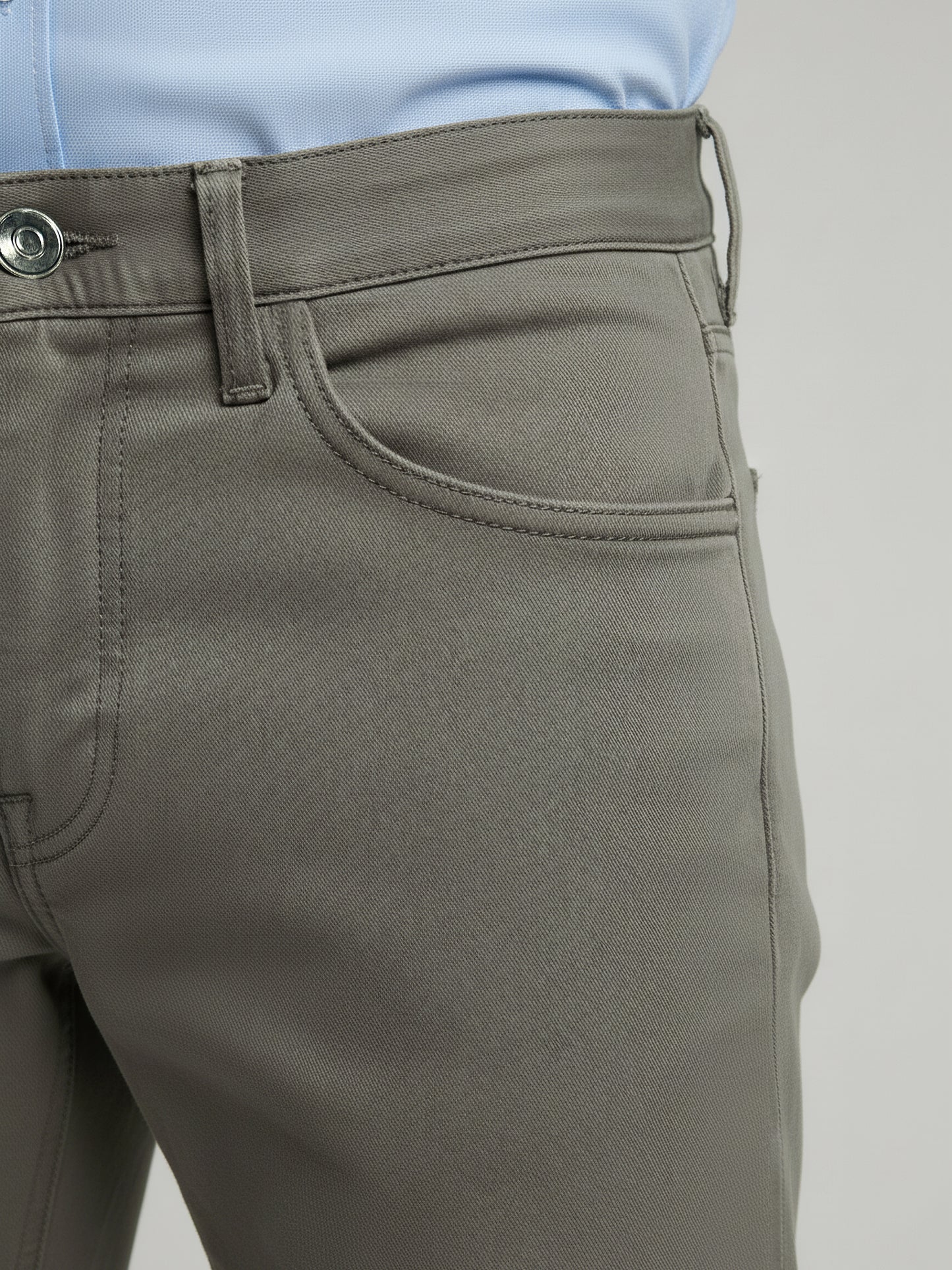 Celio* Men Beige Solid Slim Fit Cotton Trousers