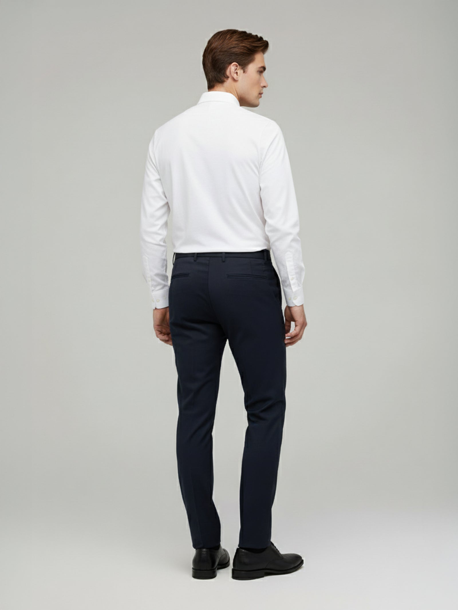 Celio* Regular Fit Grey Solid Polyester Men Trousers