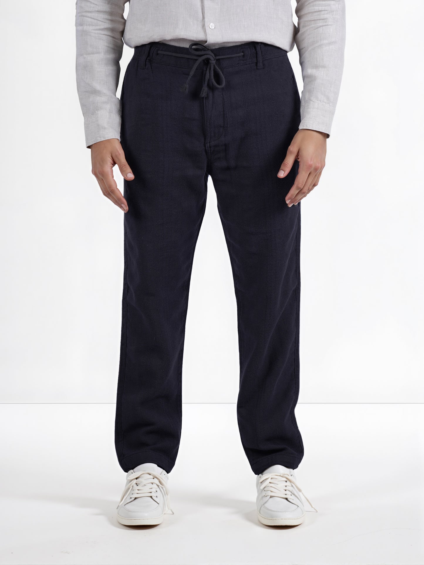 Celio* Men Black Solid Relaxed Fit Casual Trouser