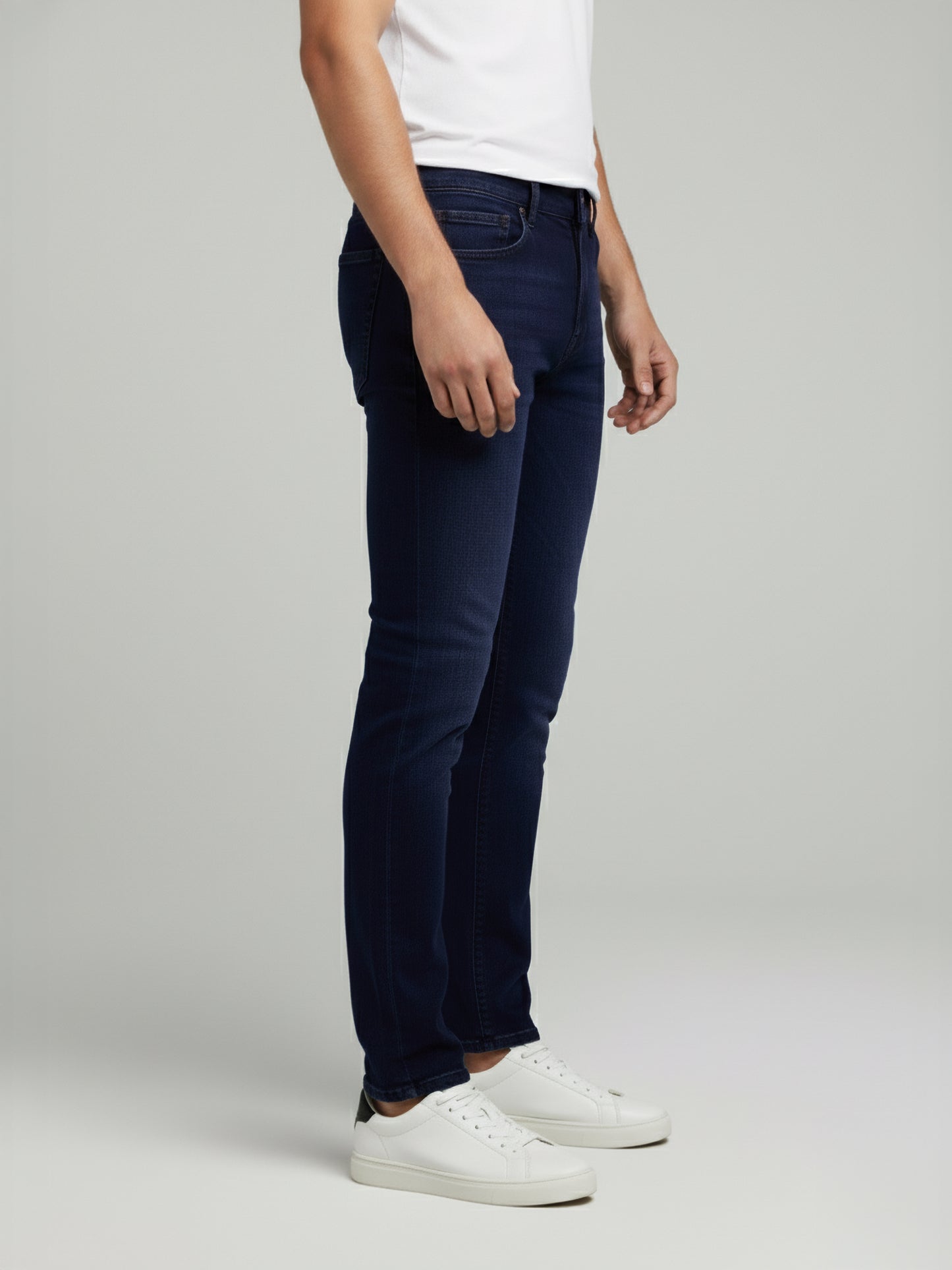 Celio* Men Blue Solid Slim Fit Cotton Jeans