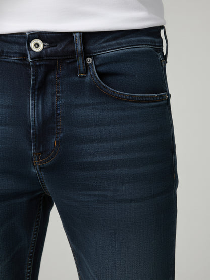 Celio* Men Blue Solid Slim Fit Cotton Jeans