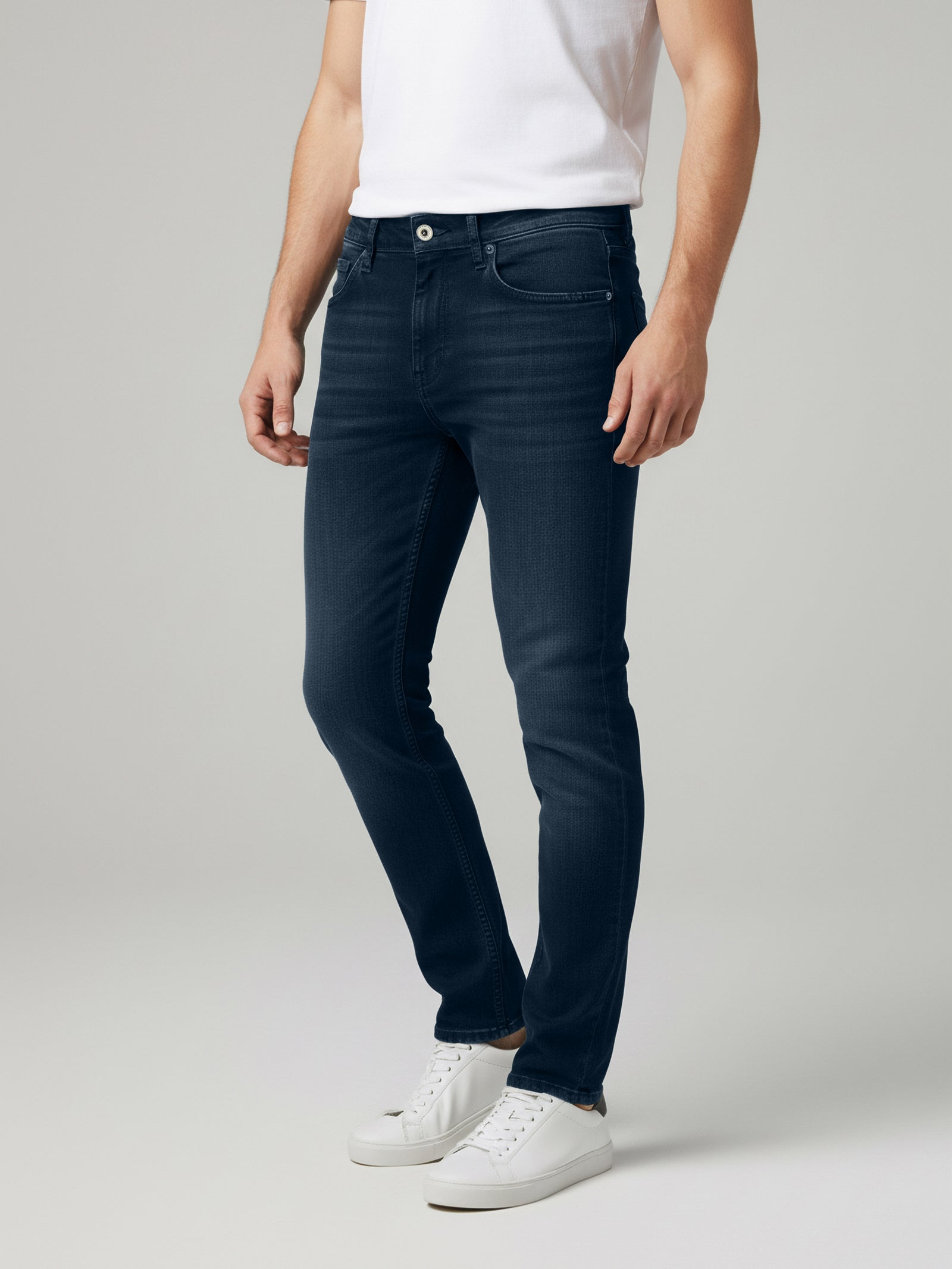 Celio* Cotton Solid Men Blue Slim Fit Jeans