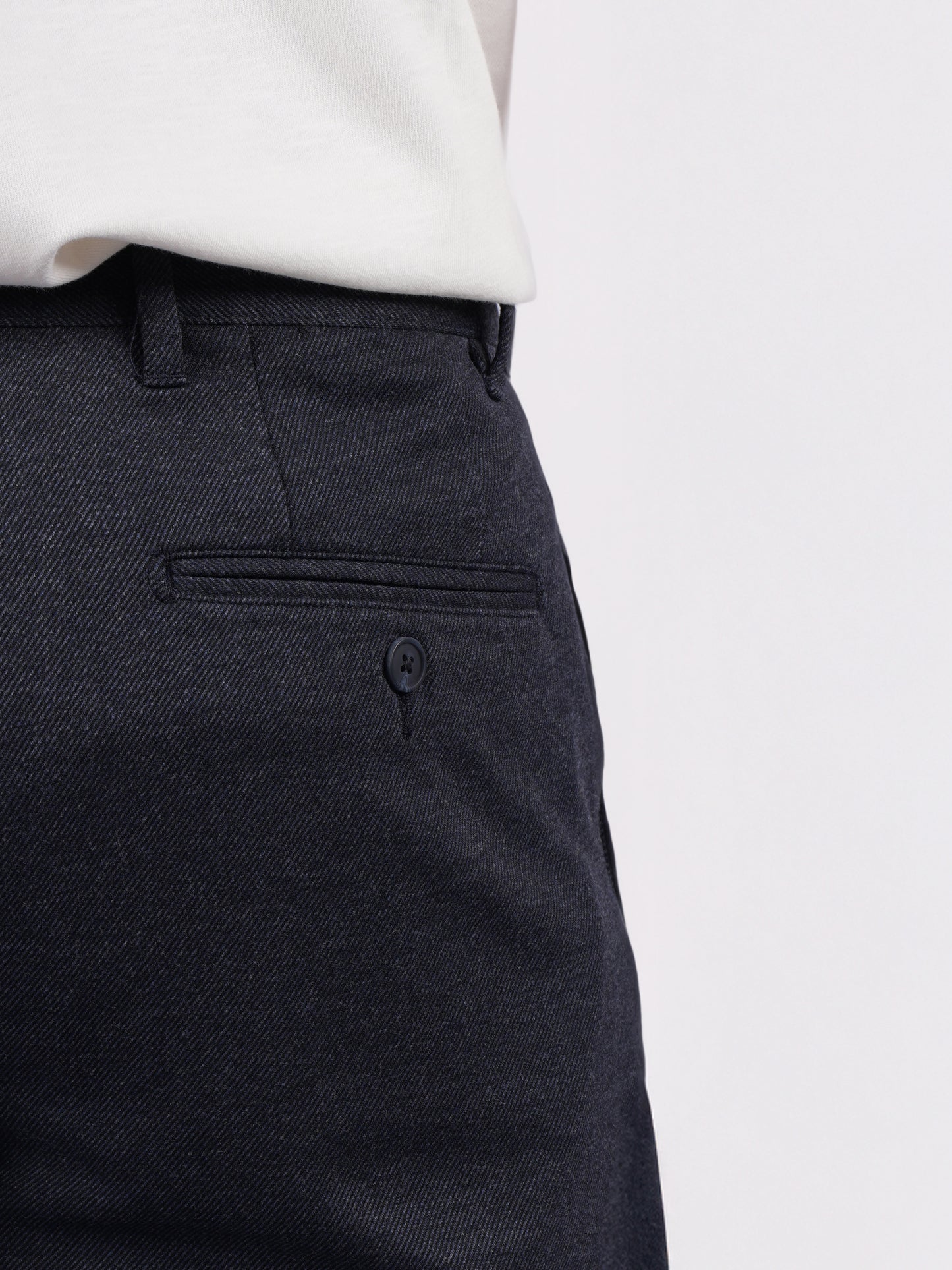 Celio* Men Black Solid Straight Fit Viscose Trousers