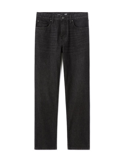 Celio* Men Solid Loose Fit-100% Cotton Jean-Black