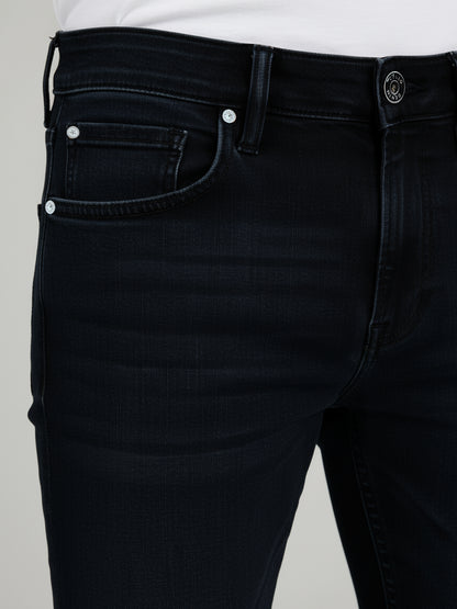 Celio* Men Black Solid Slim Fit Cotton Jeans