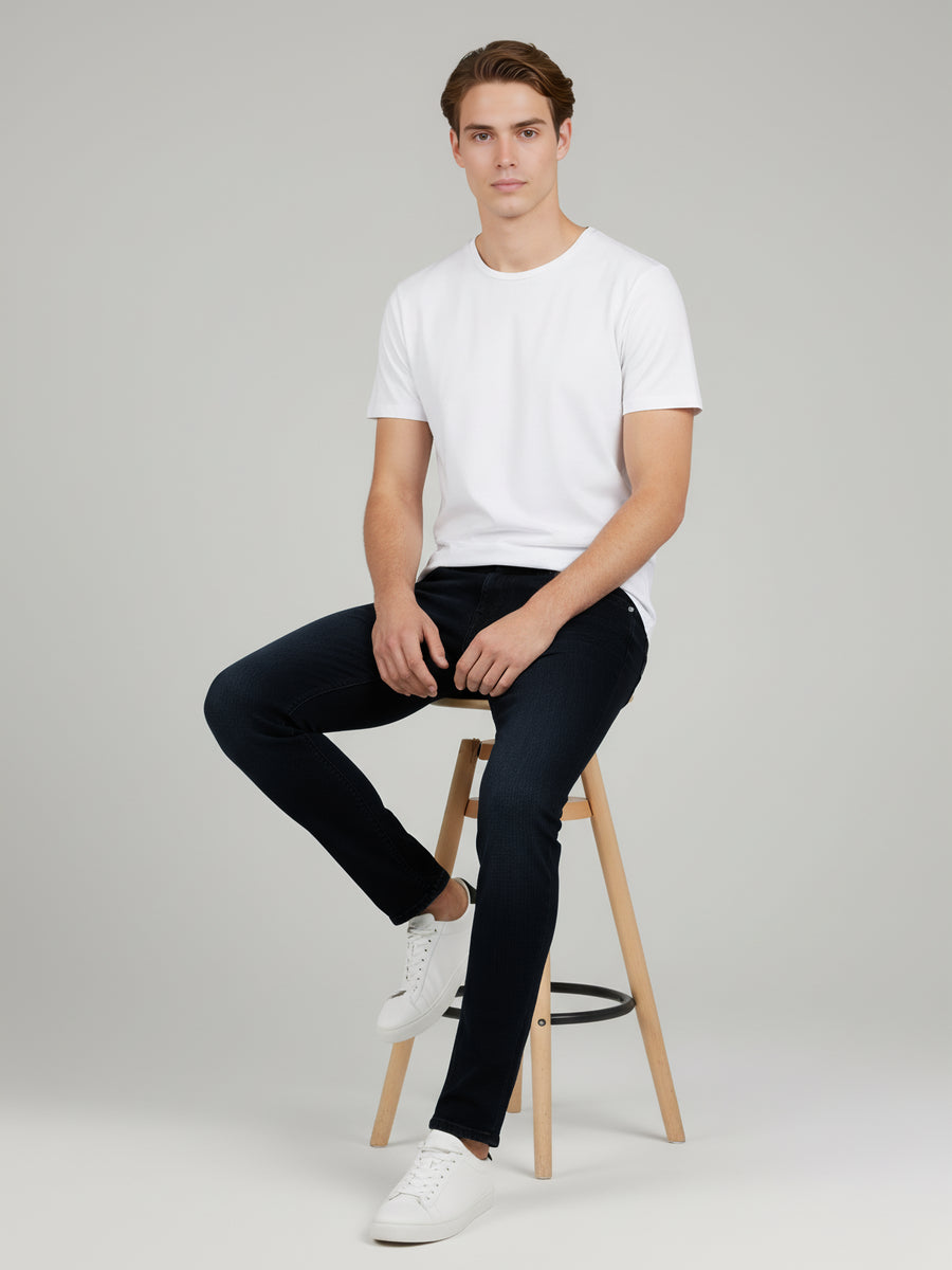 Celio* Solid Slim Fit Cotton Men Black Jeans