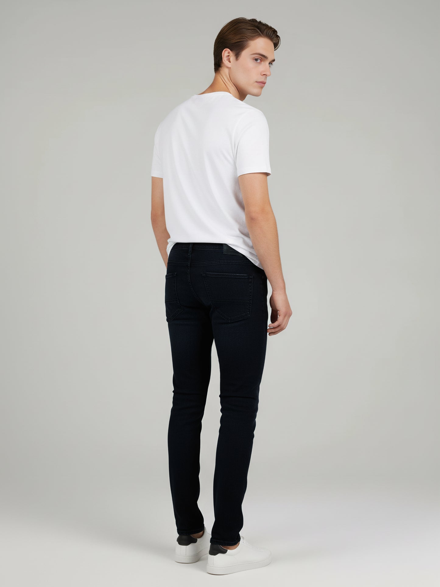 Celio* Men Black Solid Slim Fit Cotton Jeans