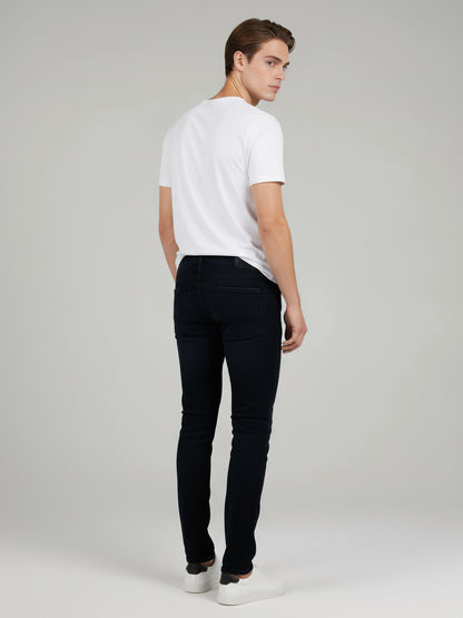 Celio* Men Black Solid Slim Fit Cotton Jeans