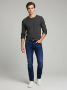 Celio* Men Slim Fit Blue Solid Cotton Jeans