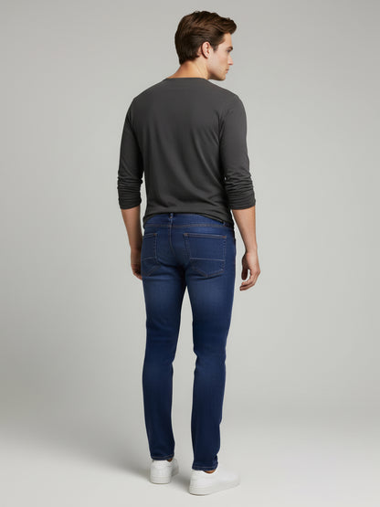 Celio* Men Blue Solid Slim Fit Cotton Jeans