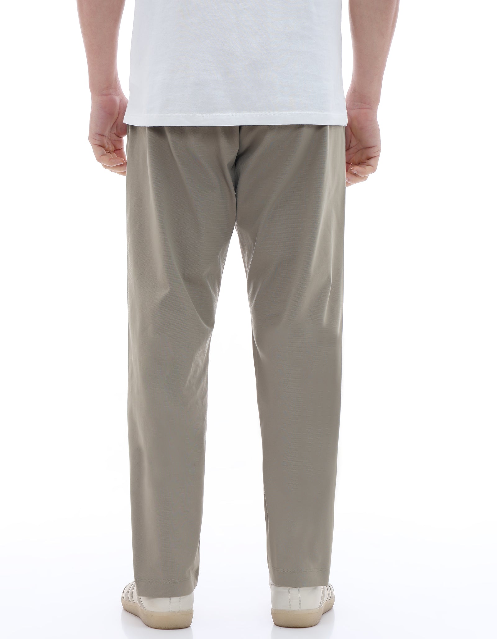 Celio* Men Olive Slim Fit Polyester Trousers