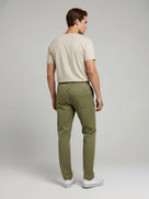 Celio* Men Olive Slim Fit Polyester Trousers