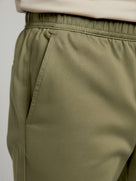 Celio* Men Olive Slim Fit Polyester Trousers