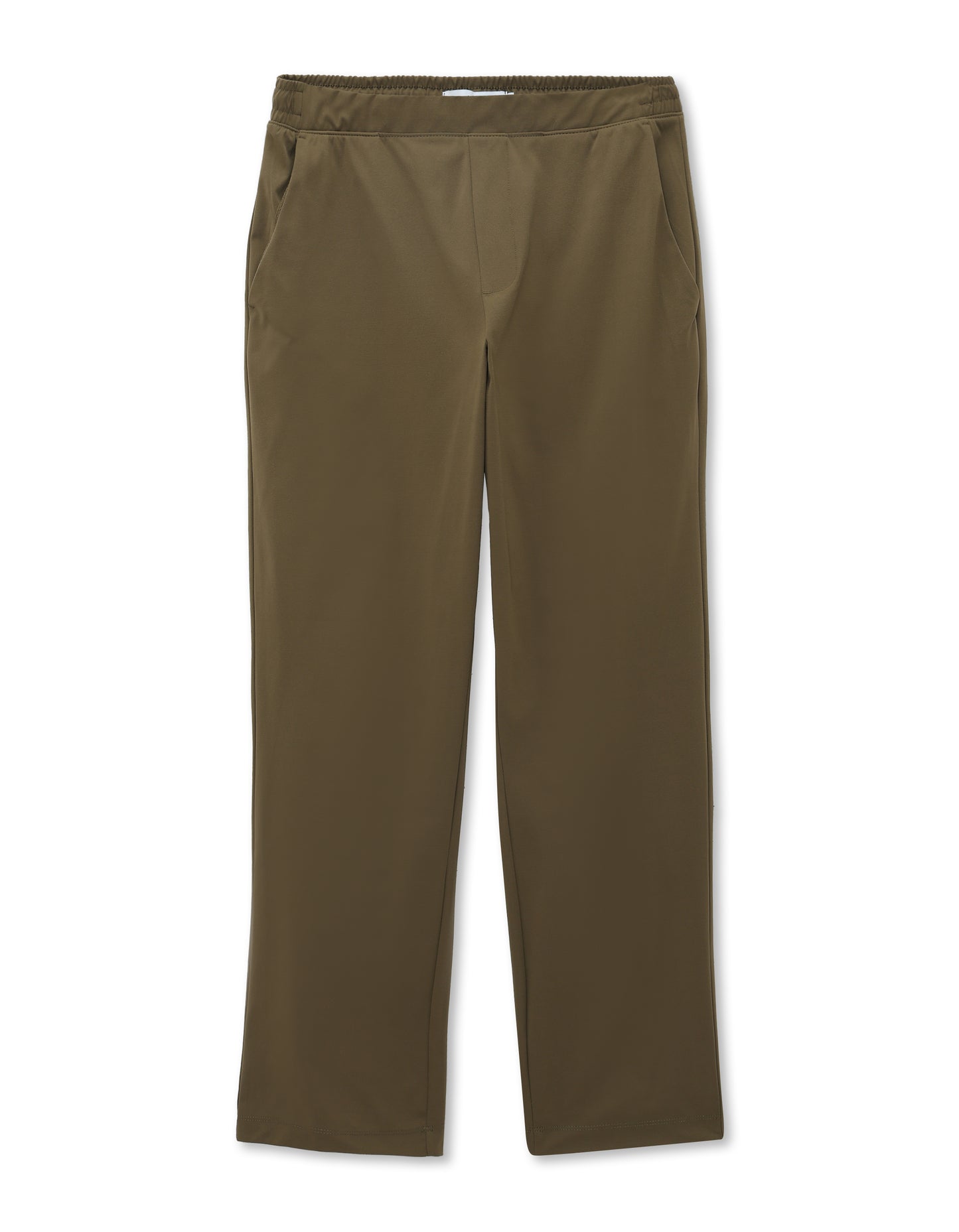 Celio* Polyester Slim Fit Men Olive Solid Trousers