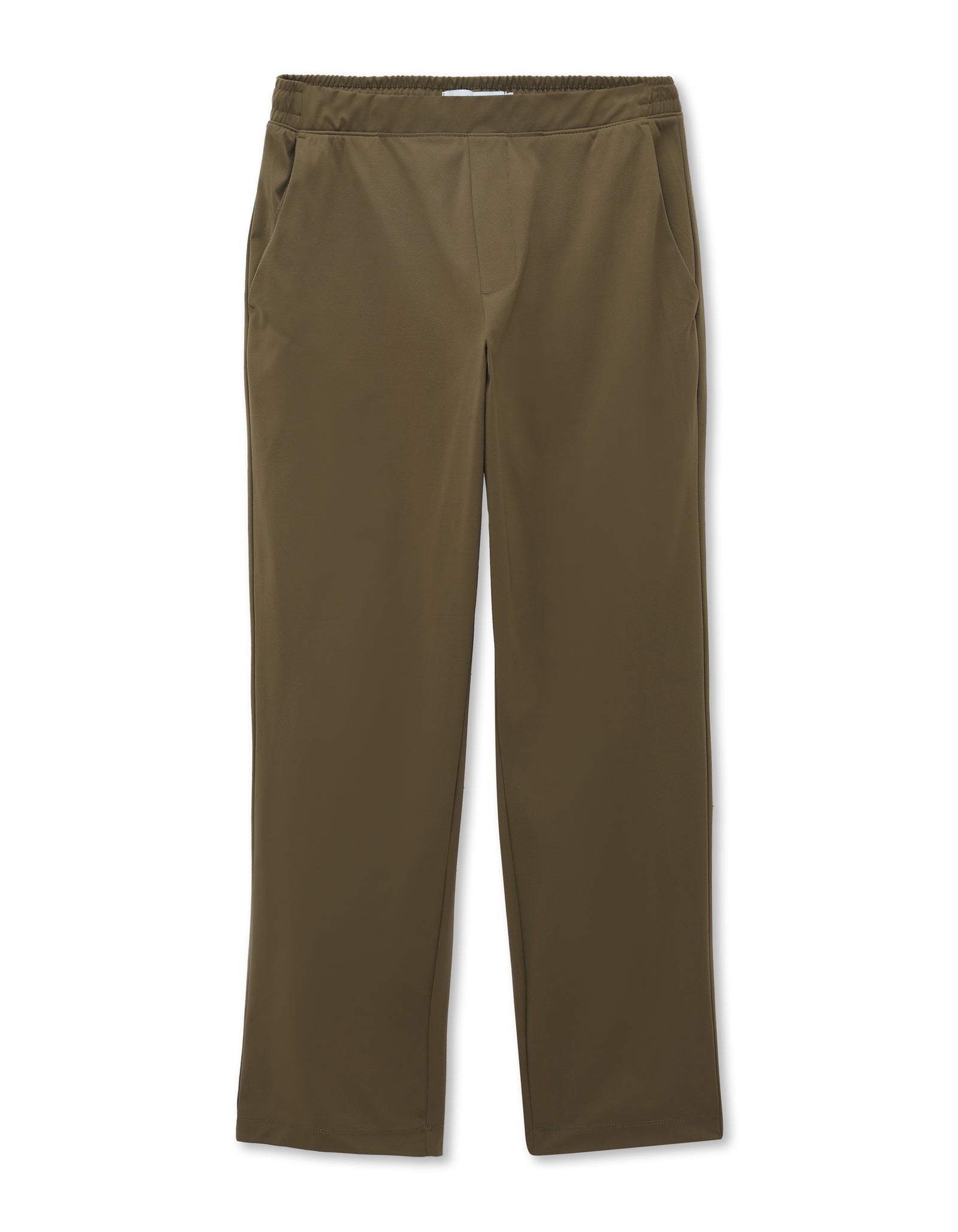 Celio* Polyester Slim Fit Men Olive Solid Trousers