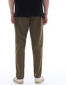 Celio* Polyester Slim Fit Men Olive Solid Trousers