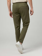 Celio* Polyester Slim Fit Men Olive Solid Trousers