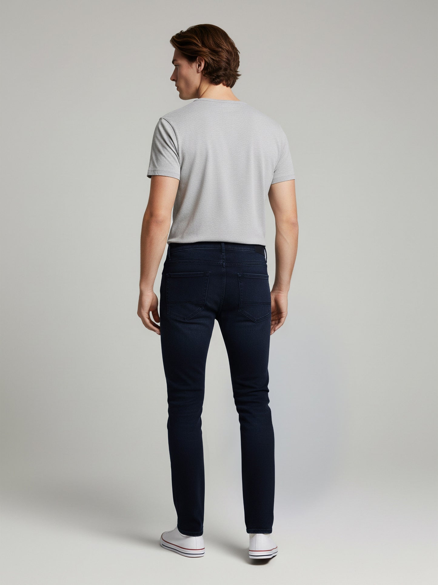 Celio Men Blue Solid Slim Fit Cotton Jeans