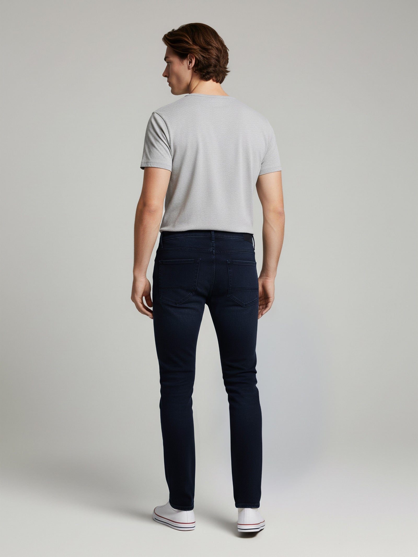 Celio* Solid Blue Men Cotton Slim Fit Jeans