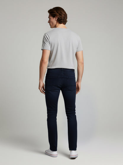 Celio Men Blue Solid Slim Fit Cotton Jeans
