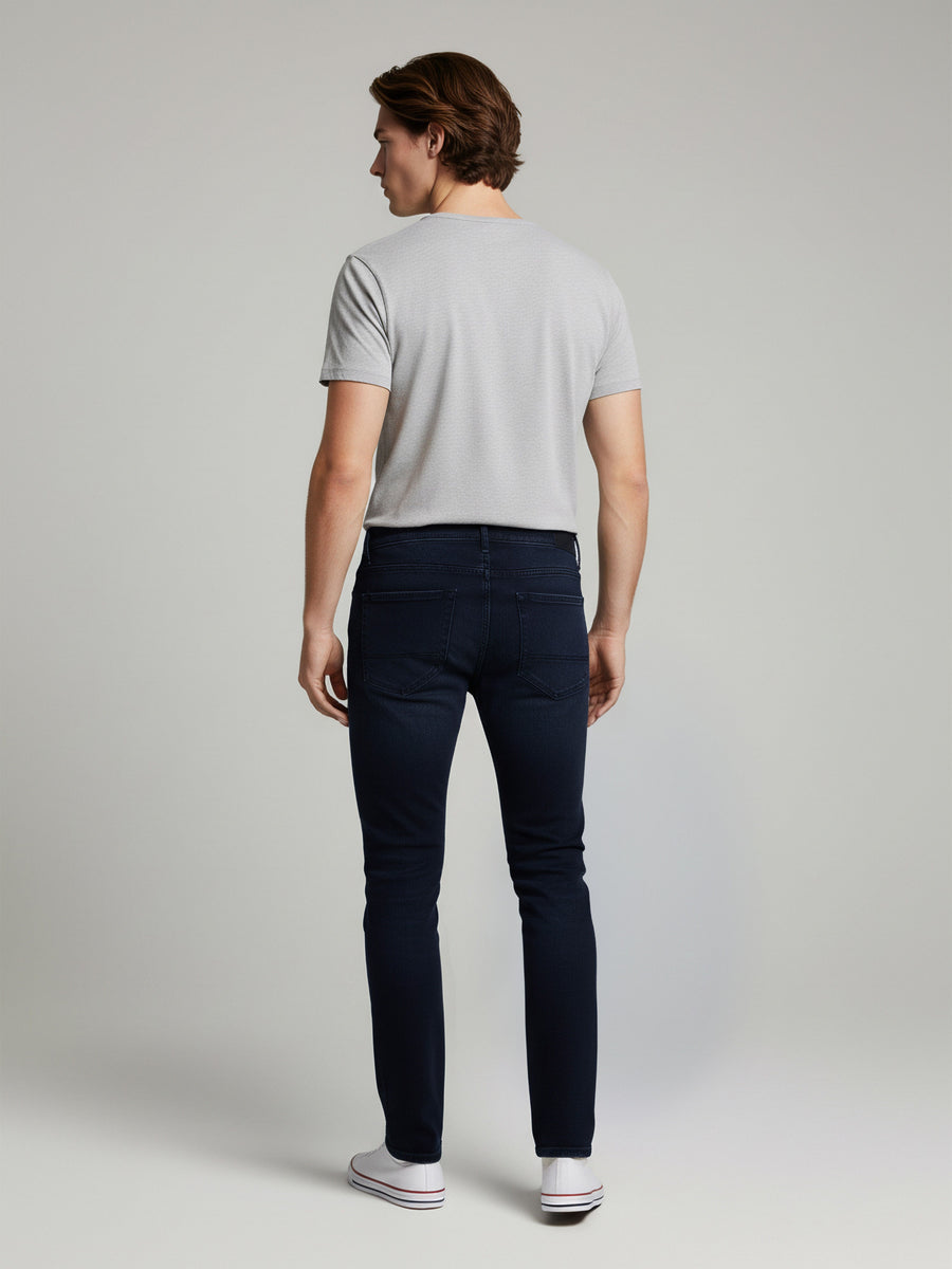 Celio* Solid Blue Men Cotton Slim Fit Jeans