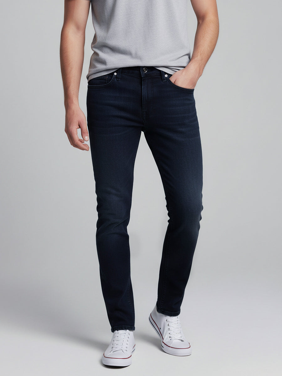 Celio* Solid Blue Men Cotton Slim Fit Jeans