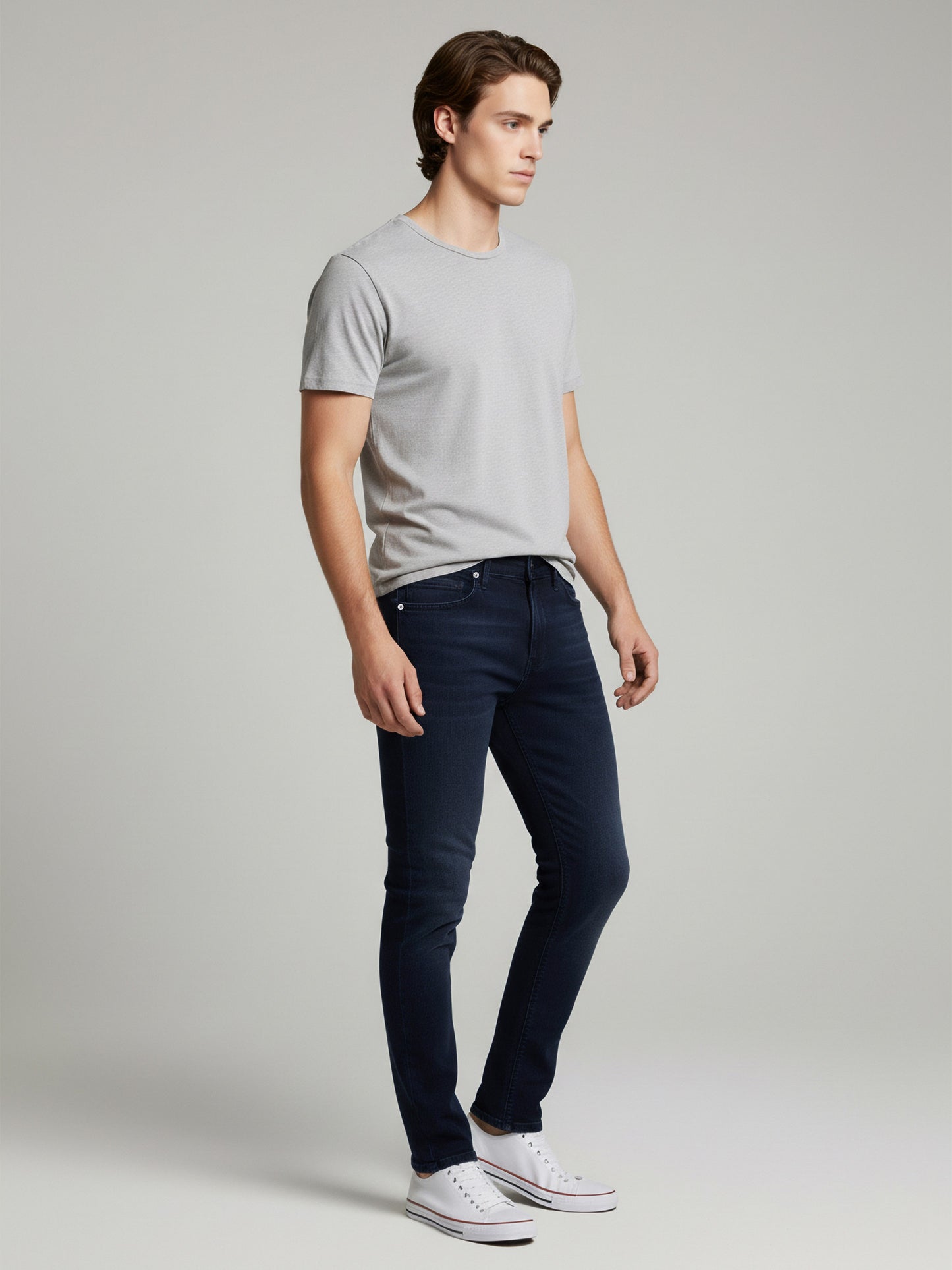 Celio Men Blue Solid Slim Fit Cotton Jeans