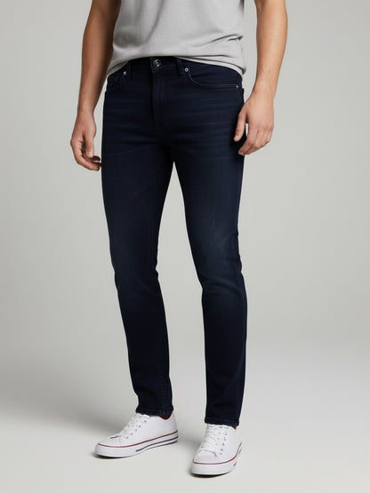 Celio Men Blue Solid Slim Fit Cotton Jeans