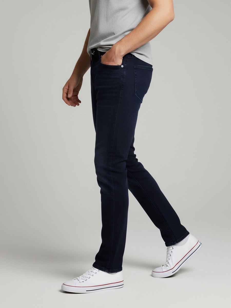 Celio* Solid Blue Men Cotton Slim Fit Jeans