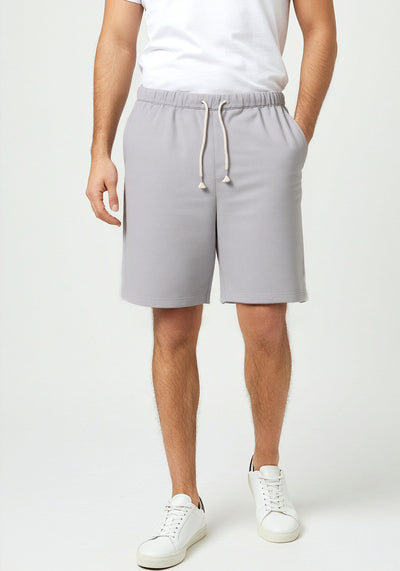 Celio* Men Grey Solid Regular Fit Polyester Bermuda