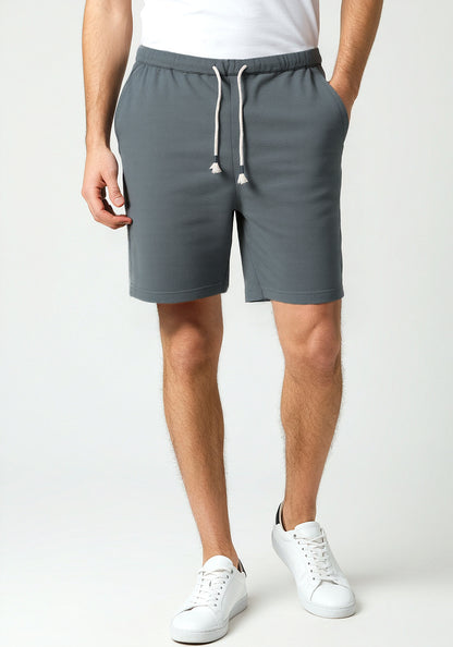 Celio* Men Green Solid Regular Fit Polyester Bermuda