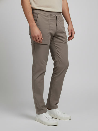 Celio* Men Beige Solid Regular Fit Nylon Trousers