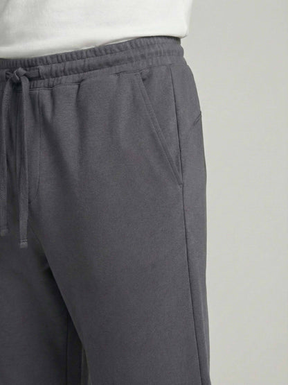 Celio* Men Grey Solid Slim Fit Polyester Trousers